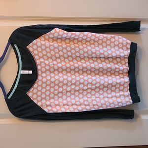 Women's size M Xhilaration peach & gray shirt
